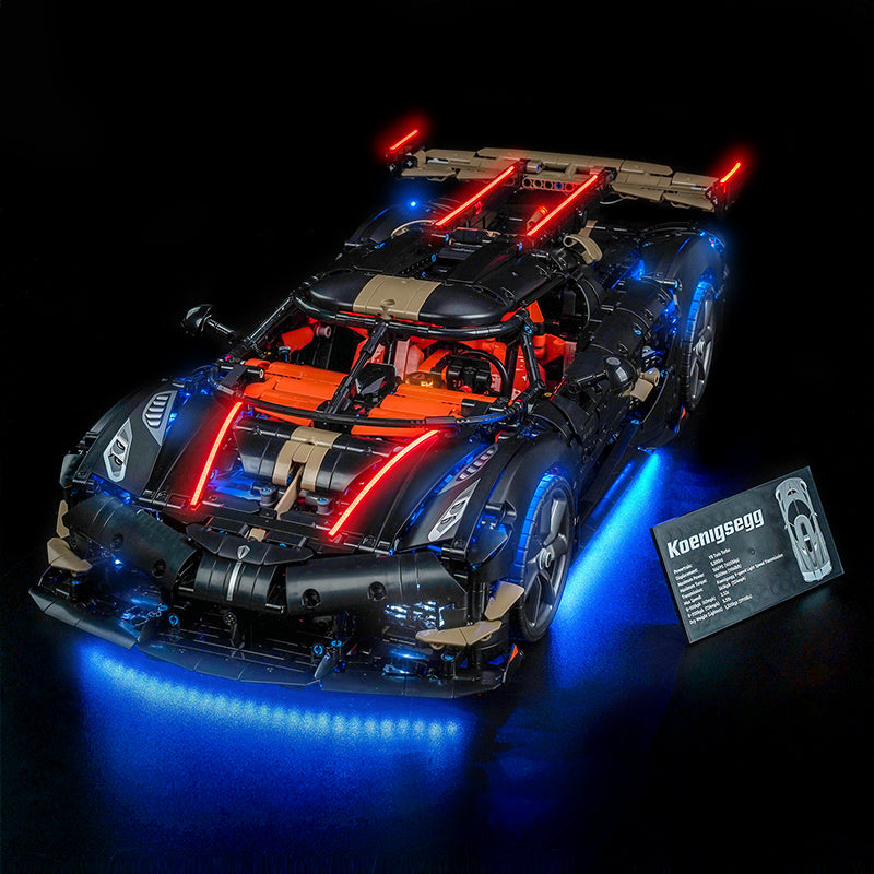 Led Light Kit for LEGO® Koenigsegg Sadair's Spear Megacar 42232