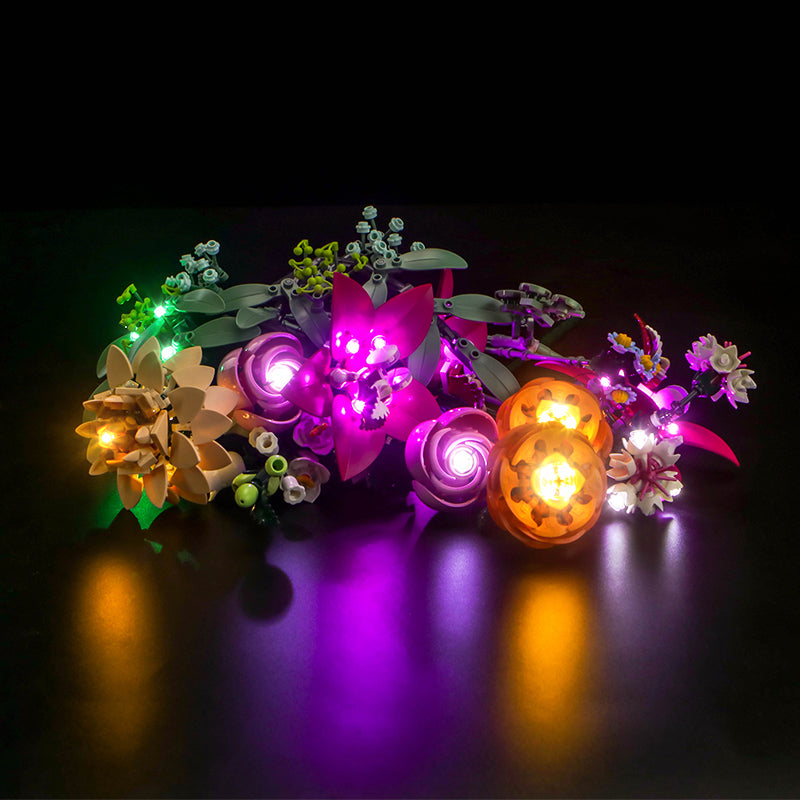 LED Light Kit for LEGO® Botanicals Pretty Pink Flower Bouquet 10342
