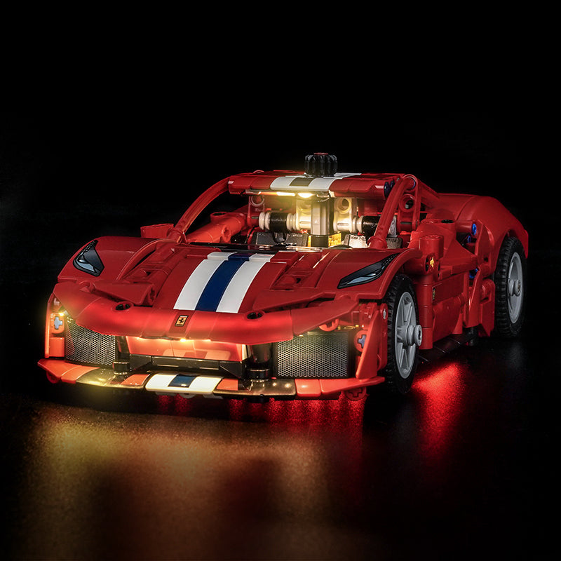 Led Light Kit for LEGO® Ferrari 488 Pista Car 42235