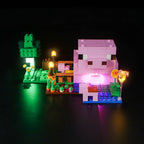 LED Light Kit for LEGO® Minecraft® 21268 The Baby Pig House