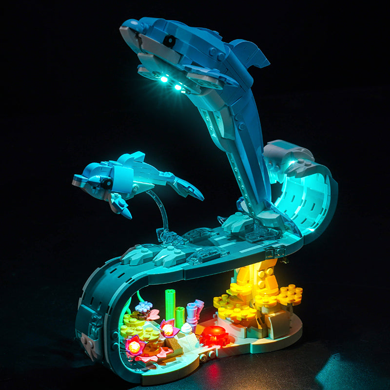 Led Light Kit for LEGO® Sea Animals: Beautiful Dolphins 31385