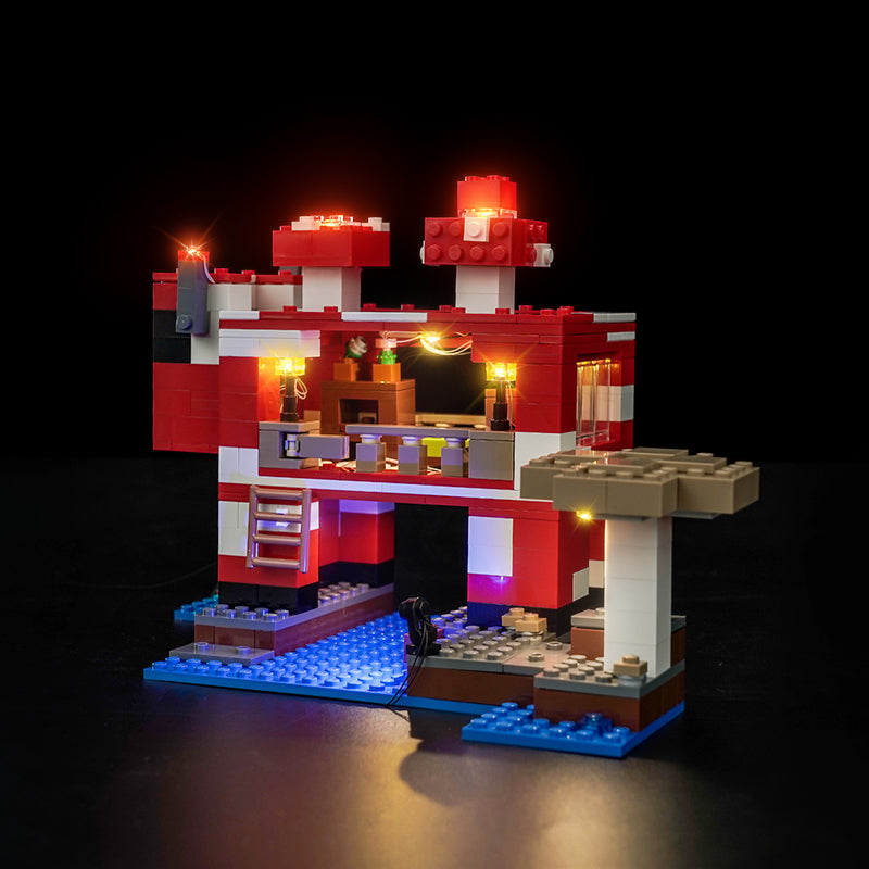 LED Light Kit for LEGO® Minecraft® 21270 The Mooshroom House