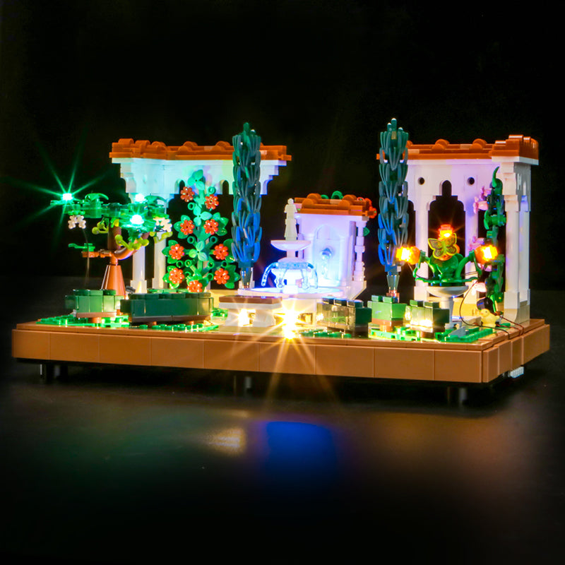 LED Light Kit for LEGO® Icons Fountain Garden 10359