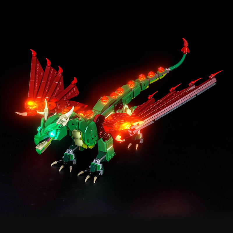 LED Light Kit for LEGO® Creator 3-in-1 31161 Medieval Dragon