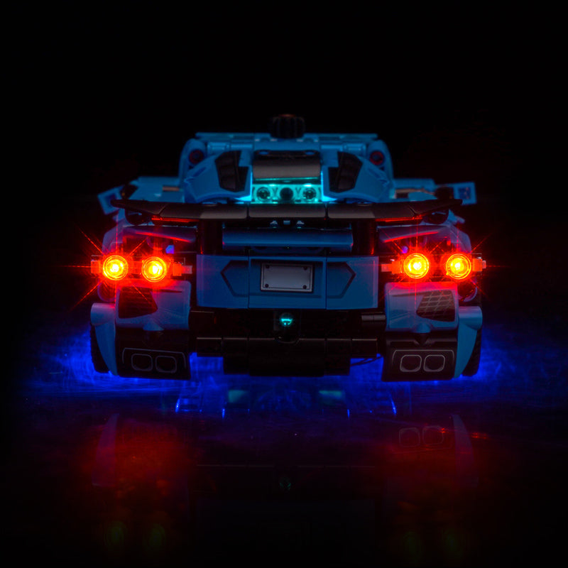 LED Light Kit for LEGO® Technic™ Chevrolet Corvette Stingray Blue 42217