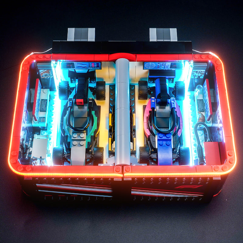 LED Light Kit for LEGO® City F1® Garage: Mercedes-AMG & Alpine 60444