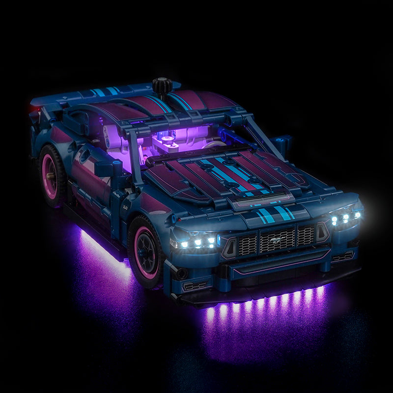 Led Light Kit for LEGO® Custom Garage Ford Mustang GT Car 42236