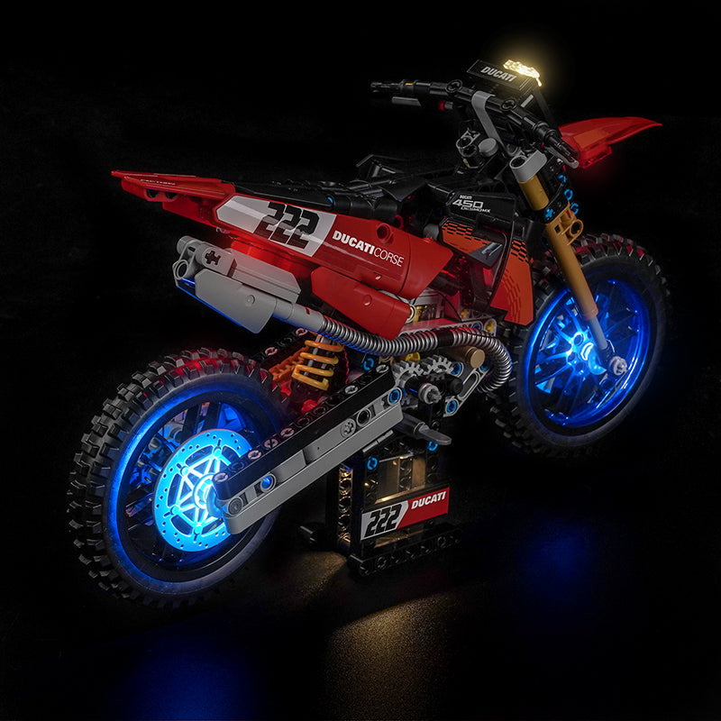 Led Light Kit for LEGO® Ducati Desmo450 MX Factory Motorcycle 42238