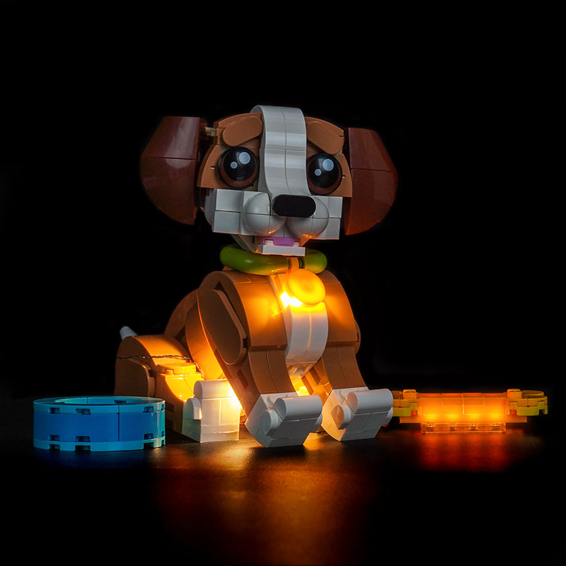 Led Light Kit for LEGO® Cute Animals: Playful Puppy Dog 31382