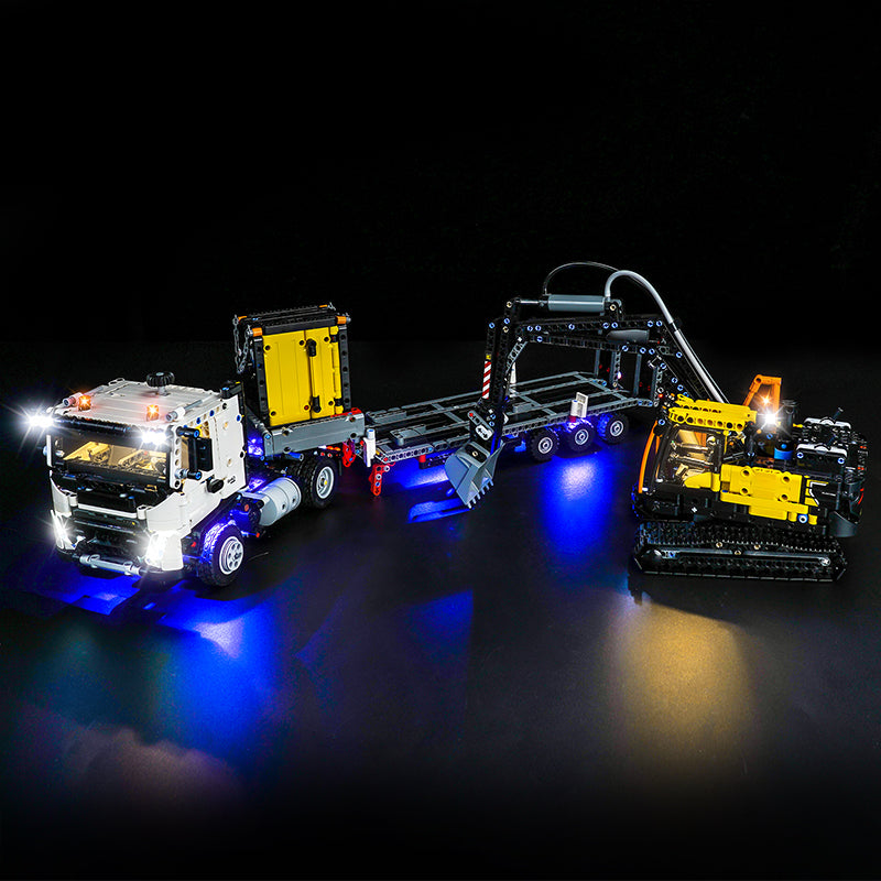 LED Light Kit for LEGO® Technic 42175 Volvo FMX Truck & EC230 Electric Excavator