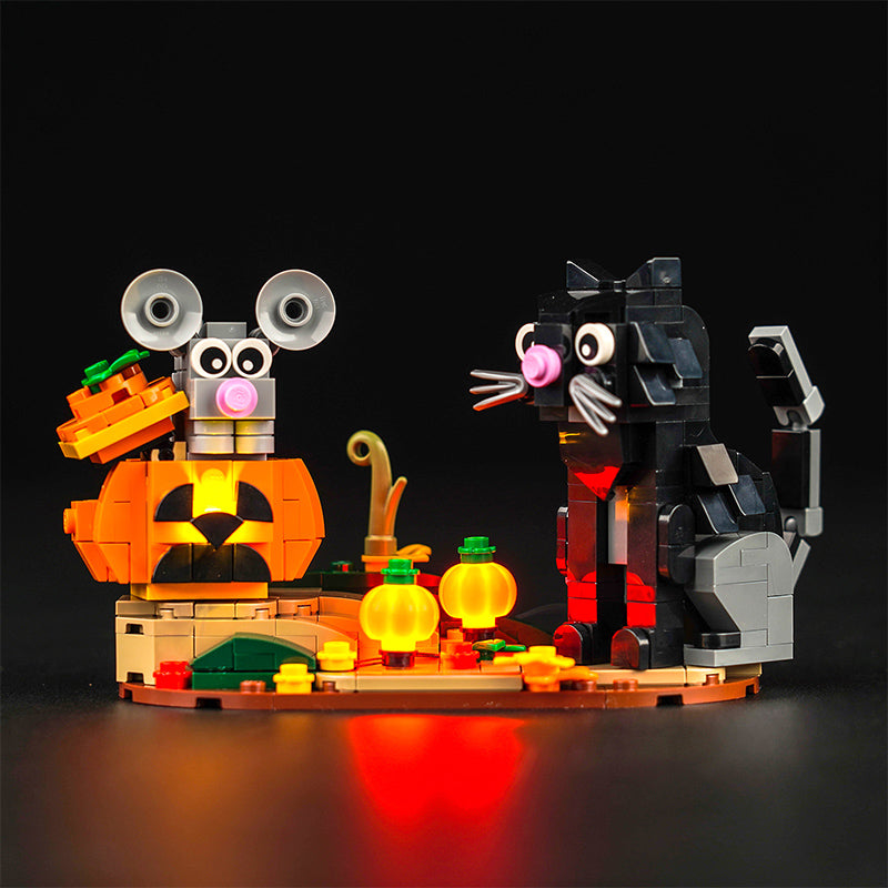 LED Light Kit for LEGO® Seasonal 40570 Halloween Cat & Mouse