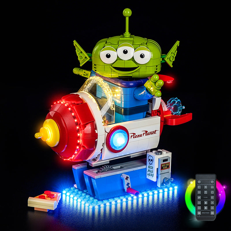 Led Light Kit for LEGO® Alien with Pizza Planet Rocket Ride 43307