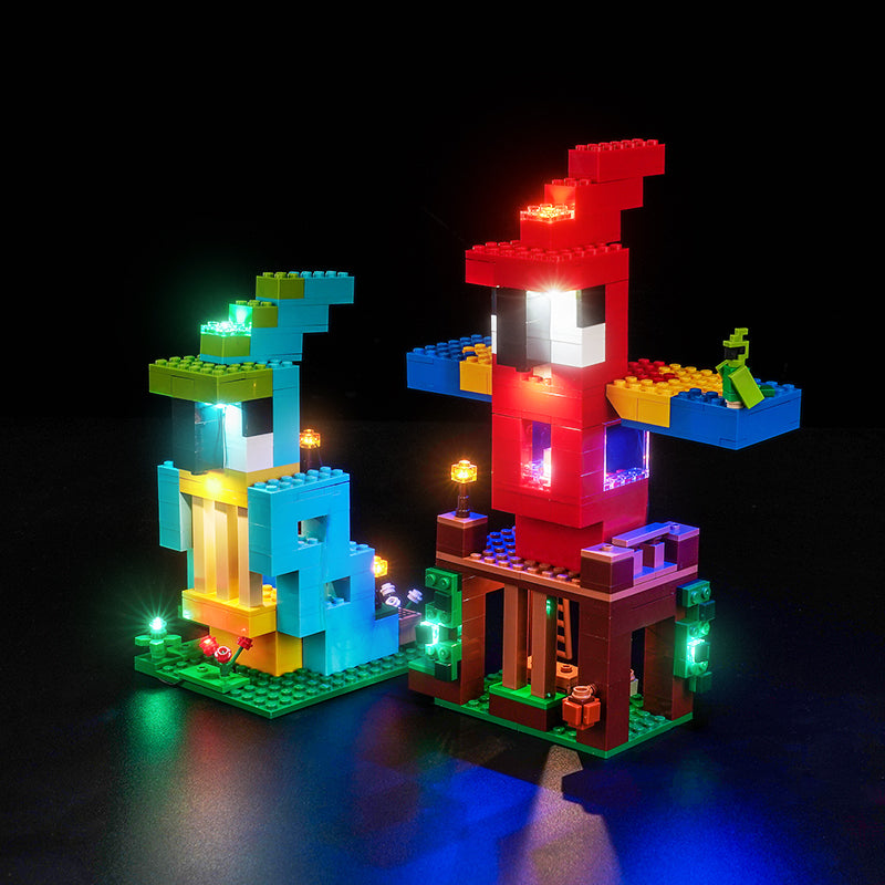 LED Light Kit for LEGO® Minecraft® 21282 The Parrot Houses