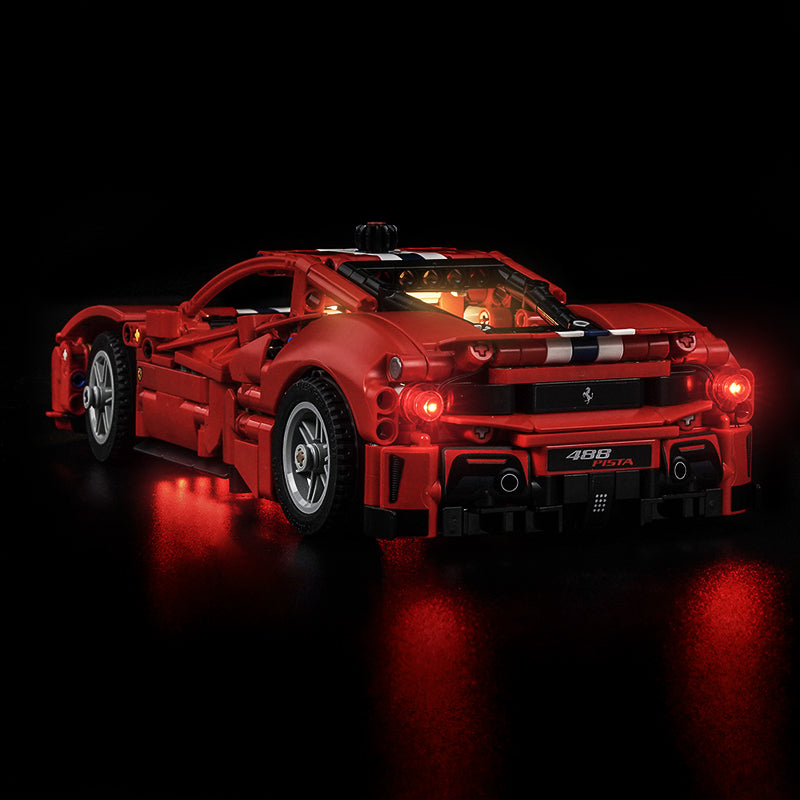 Led Light Kit for LEGO® Ferrari 488 Pista Car 42235