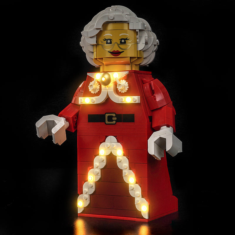 Led Light Kit for LEGO® Up-Scaled Mrs. Claus Minifigure 40875