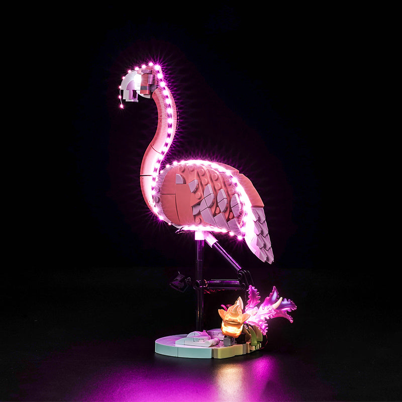 LED Light Kit for LEGO® Creator 3-in-1 31170 Wild Animals: Pink Flamingo