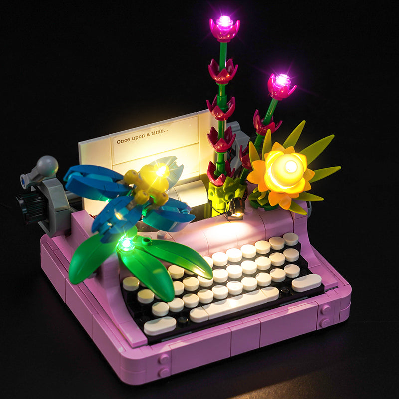 LED Light Kit for LEGO® Creator 3in1 Typewriter with Flowers 31169