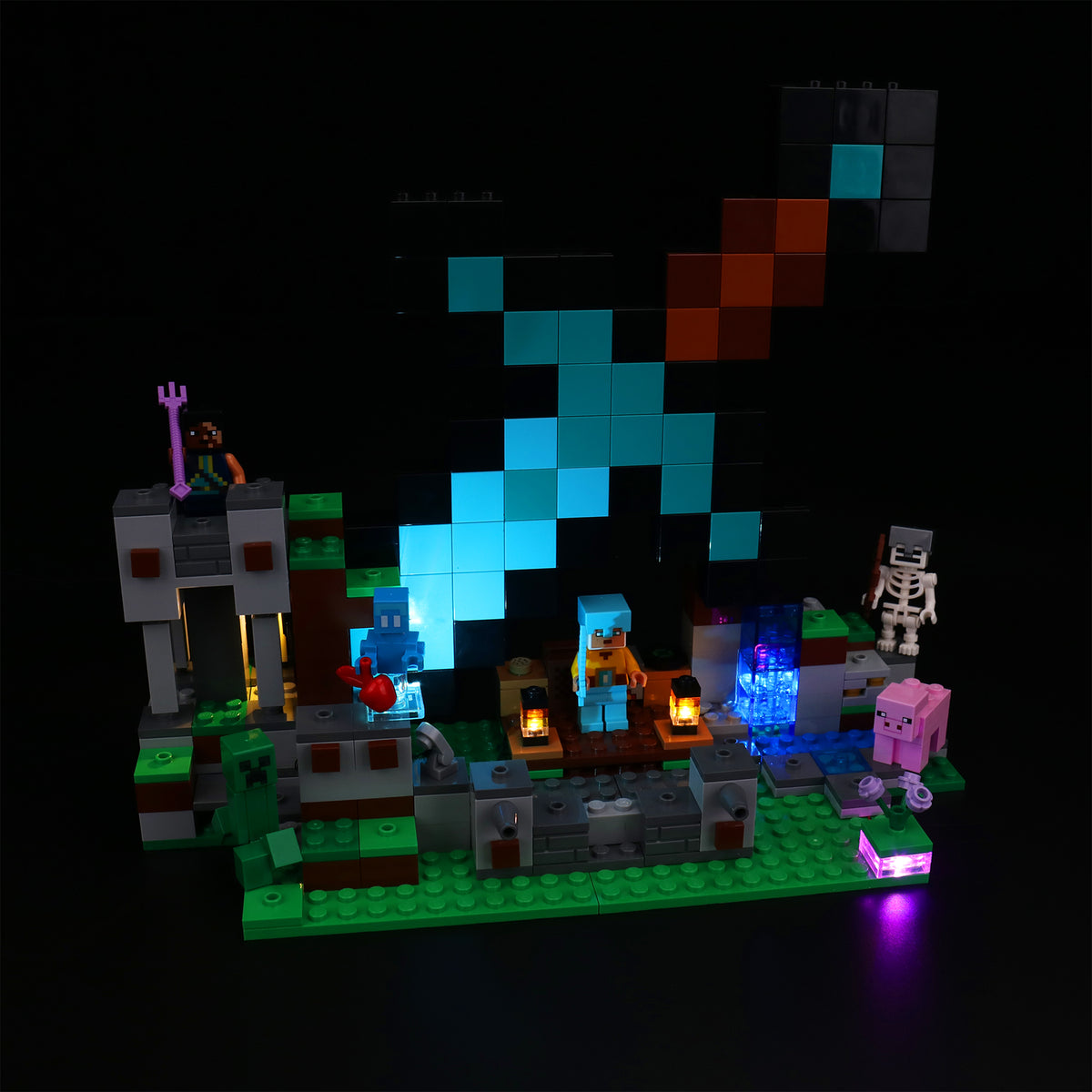 LED Light Kit for LEGO® Minecraft® 21244 The Sword Outpost
