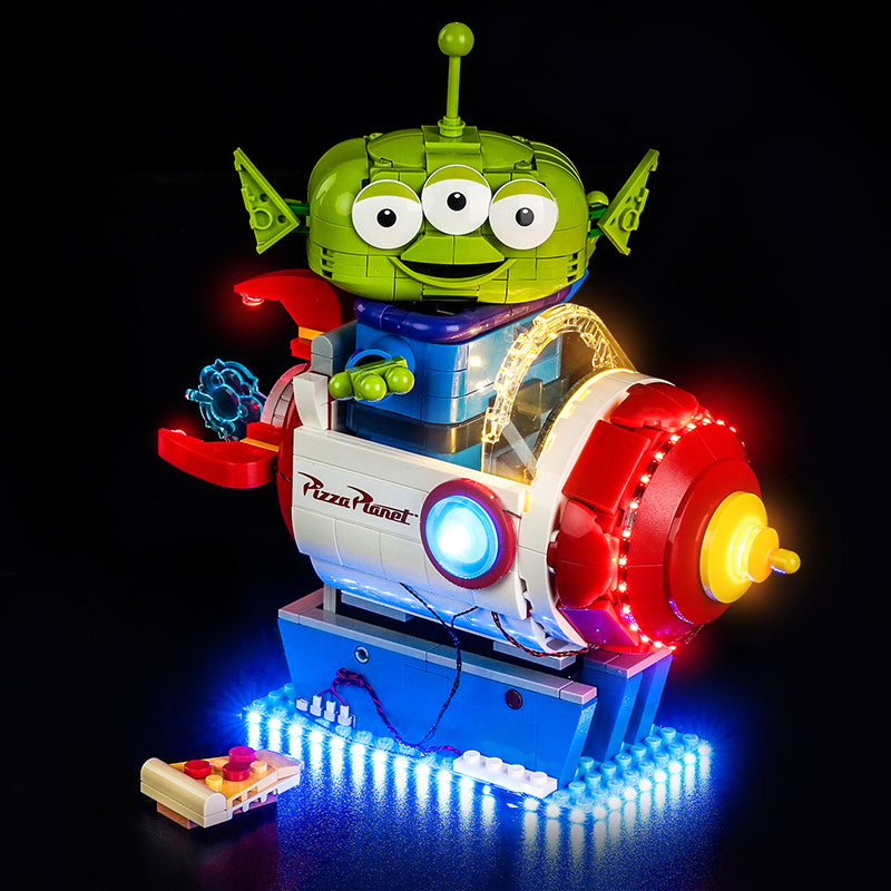 Led Light Kit for LEGO® Alien with Pizza Planet Rocket Ride 43307