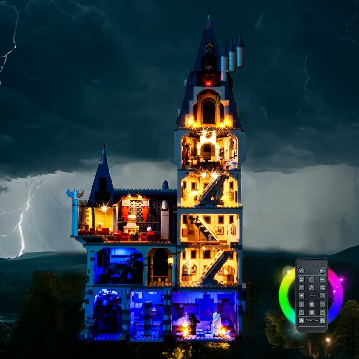 LED Light Kit for LEGO® Harry Potter™ Hogwarts™ Castle: The Main Tower 76454