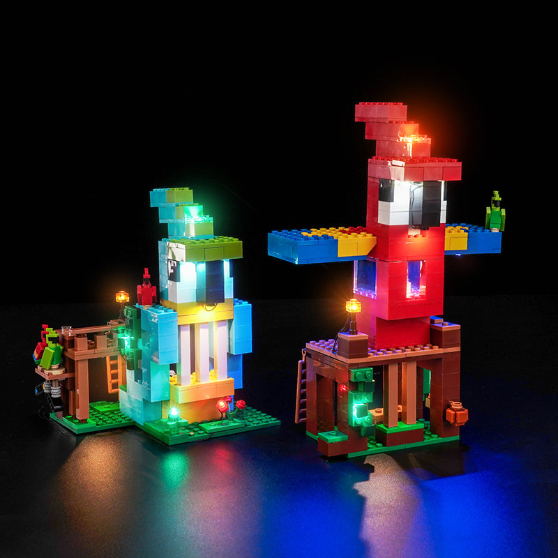 LED Light Kit for LEGO® Minecraft® 21282 The Parrot Houses