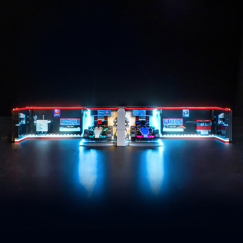 LED Light Kit for LEGO® City F1® Garage: Mercedes-AMG & Alpine 60444