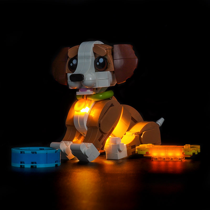 Led Light Kit for LEGO® Cute Animals: Playful Puppy Dog 31382