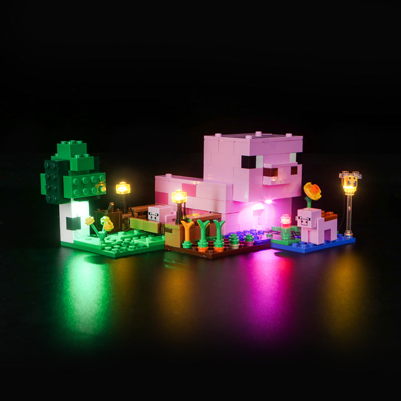 LED Light Kit for LEGO® Minecraft® 21268 The Baby Pig House