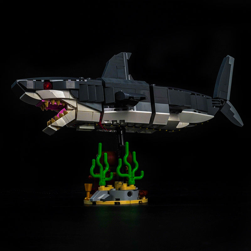 Led Light Kit for LEGO® Fierce Shark with a Treasure Chest 31381
