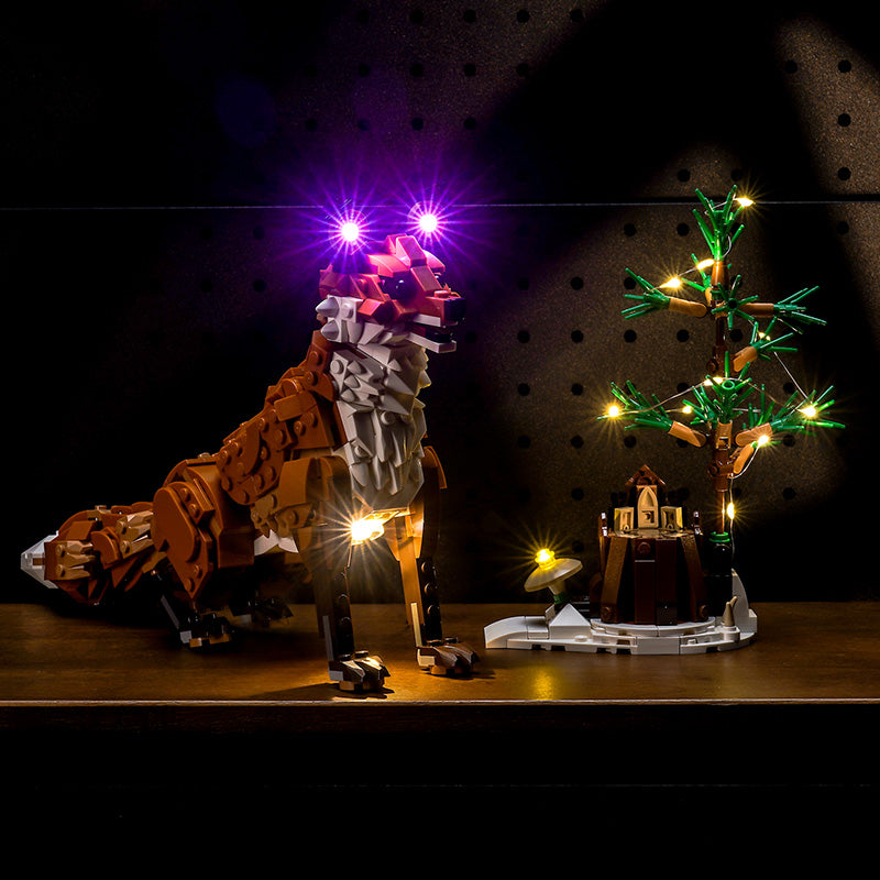 LED Light Kit for LEGO® Creator 3in1 31154 Forest Animals: Red Fox