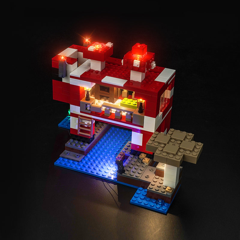 LED Light Kit for LEGO® Minecraft® 21270 The Mooshroom House