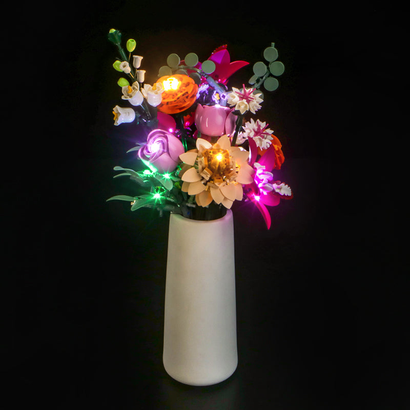 LED Light Kit for LEGO® Botanicals Pretty Pink Flower Bouquet 10342