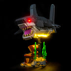 Led Light Kit for LEGO® Fierce Shark with a Treasure Chest 31381