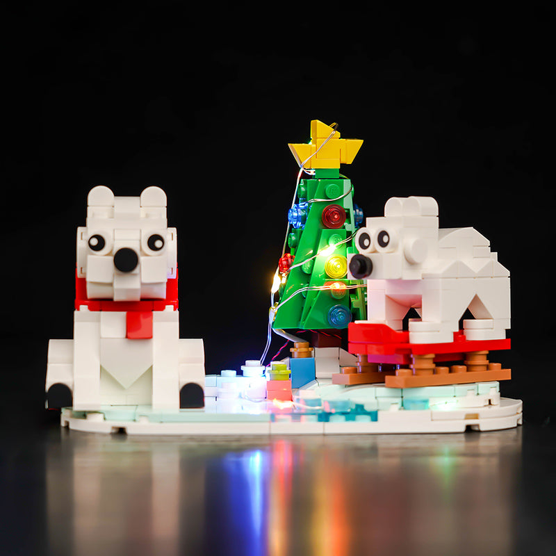 LED Light Kit for LEGO® Seasonal 40571 Wintertime Polar Bears