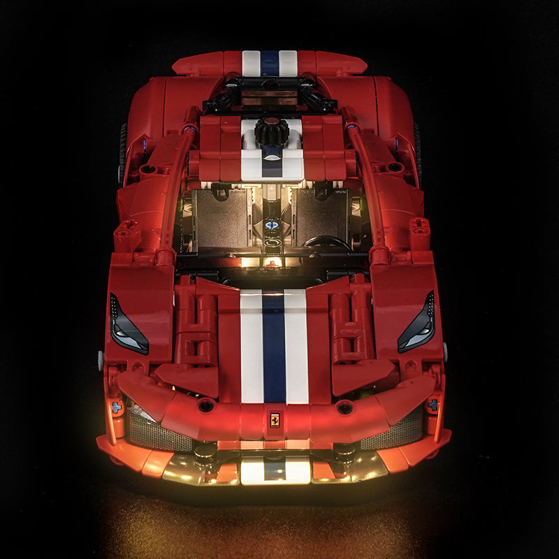 Led Light Kit for LEGO® Ferrari 488 Pista Car 42235