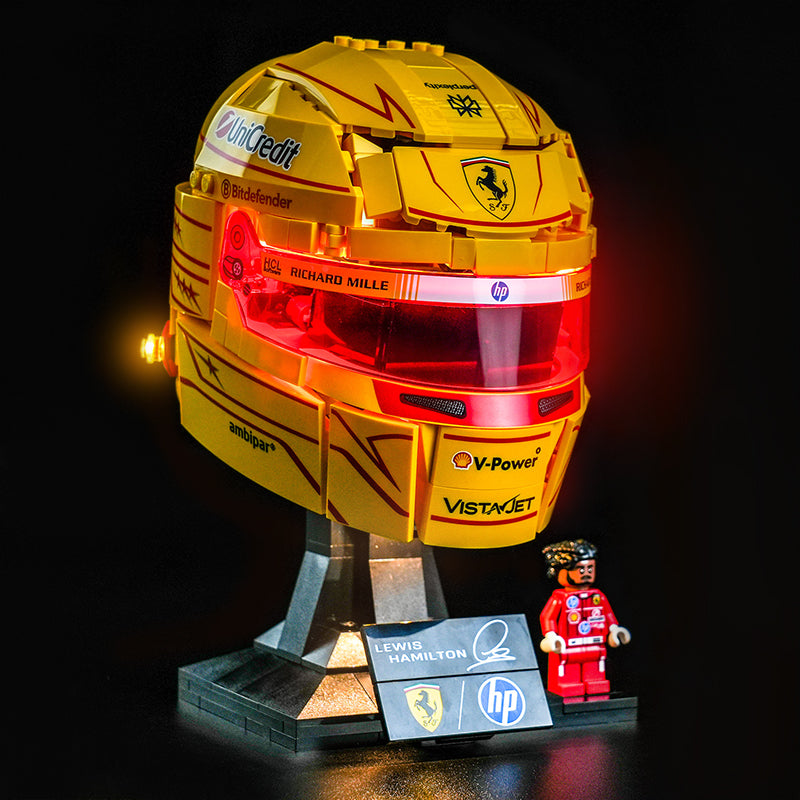 Led Light Kit for LEGO® Scuderia Ferrari HP Lewis Hamilton Helmet 43022