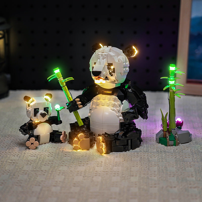 LED Light Kit for LEGO® Creator 3in1 Wild Animals: Panda Family 31165