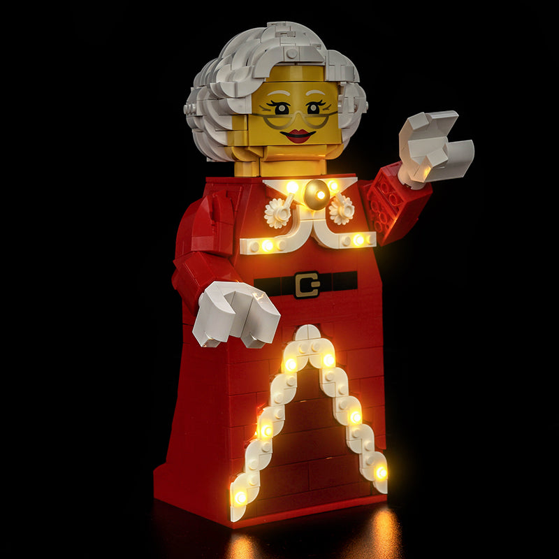 Led Light Kit for LEGO® Up-Scaled Mrs. Claus Minifigure 40875