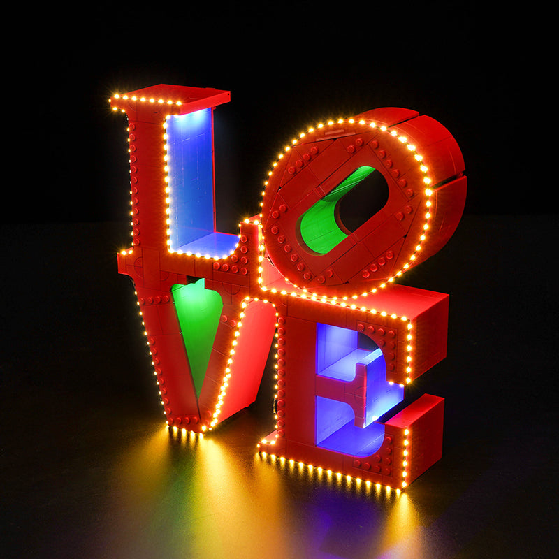 LED Light Kit for LEGO® Art 31214 LOVE