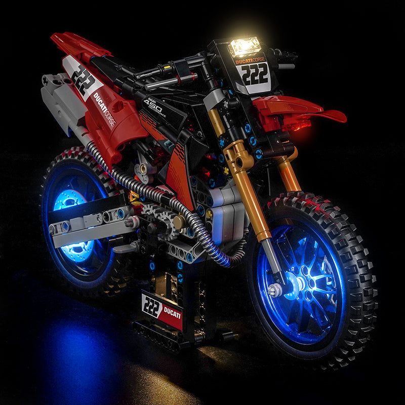Led Light Kit for LEGO® Ducati Desmo450 MX Factory Motorcycle 42238