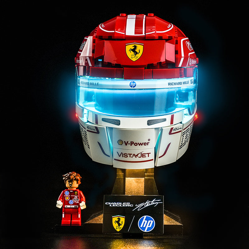Led Light Kit for LEGO® Scuderia Ferrari HP Charles Leclerc Helmet 43014