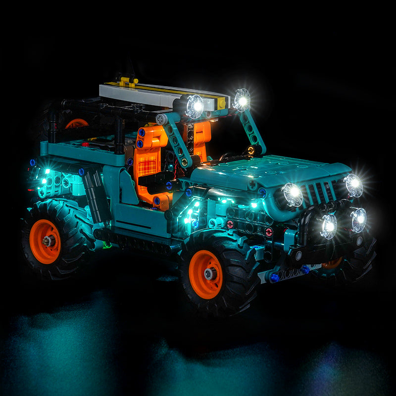 Led Light Kit for LEGO® Jeep® Wrangler Rubicon SUV 42227