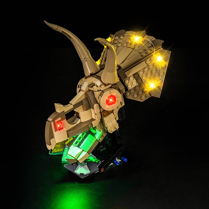 LED Light Kit for LEGO® Jurassic World 76969 Dinosaur Fossils: Triceratops Skull