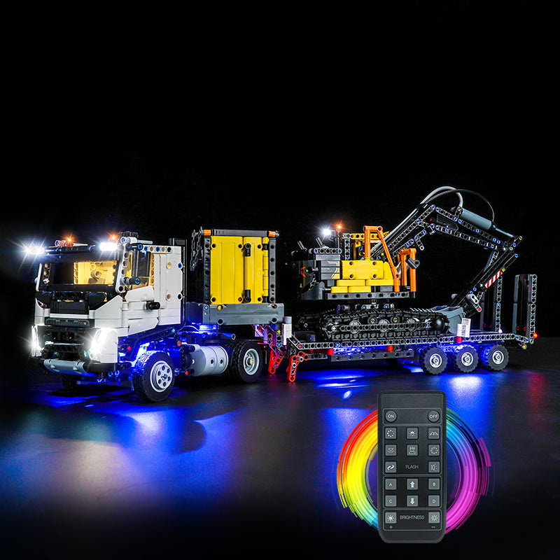 LED Light Kit for LEGO® Technic 42175 Volvo FMX Truck & EC230 Electric Excavator