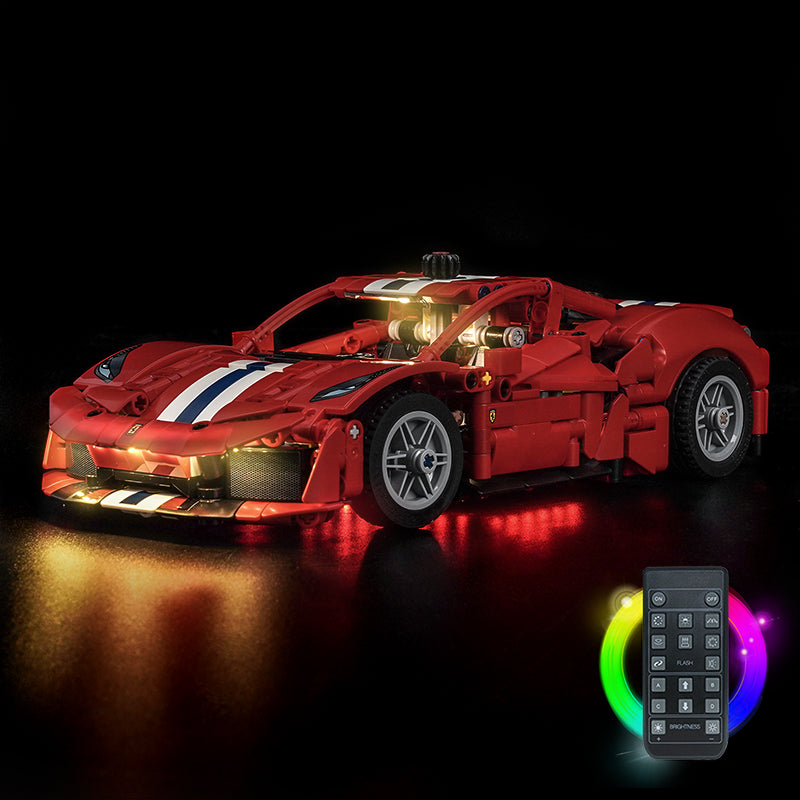Led Light Kit for LEGO® Ferrari 488 Pista Car 42235