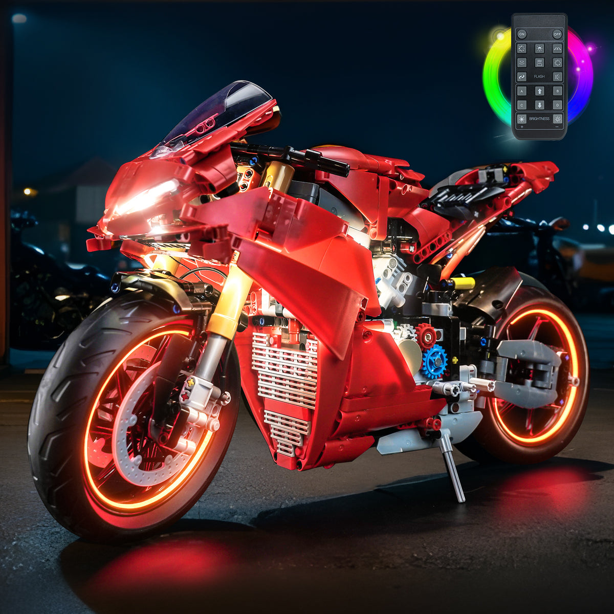 LED Light Kit for LEGO® Technic Ducati Panigale V4 S Motorcycle 42202