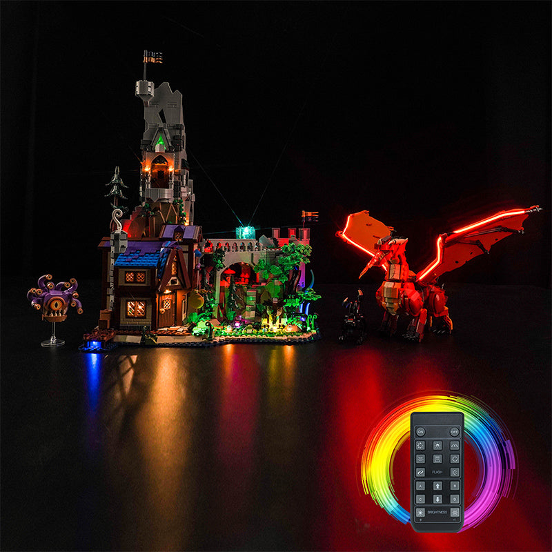 LED Light Kit for LEGO® Ideas 21348 Dungeons & Dragons: Red Dragon's Tale