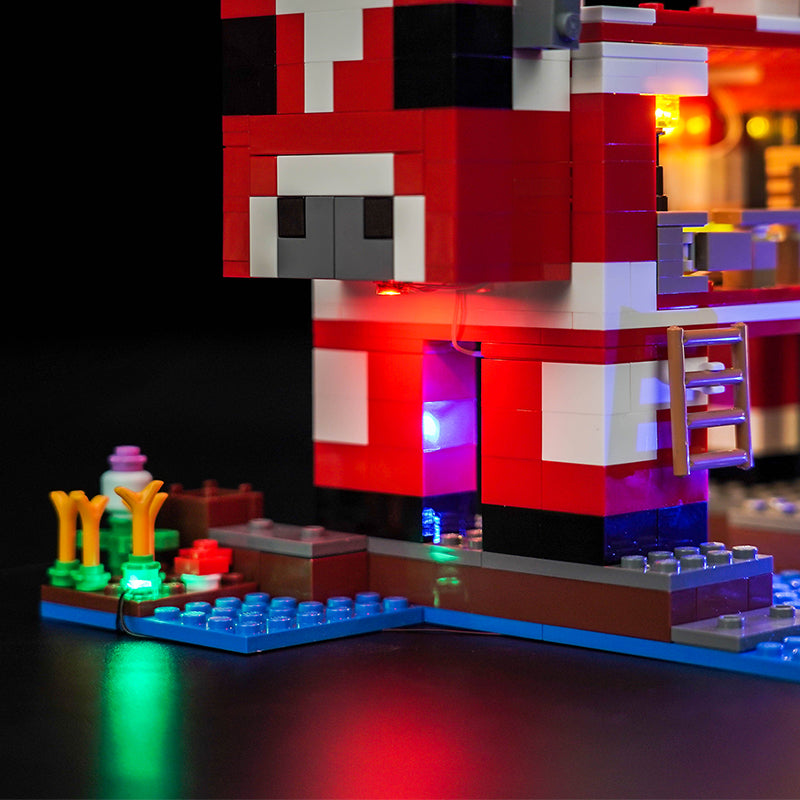 LED Light Kit for LEGO® Minecraft® 21270 The Mooshroom House