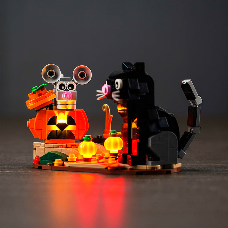 LED Light Kit for LEGO® Seasonal 40570 Halloween Cat & Mouse
