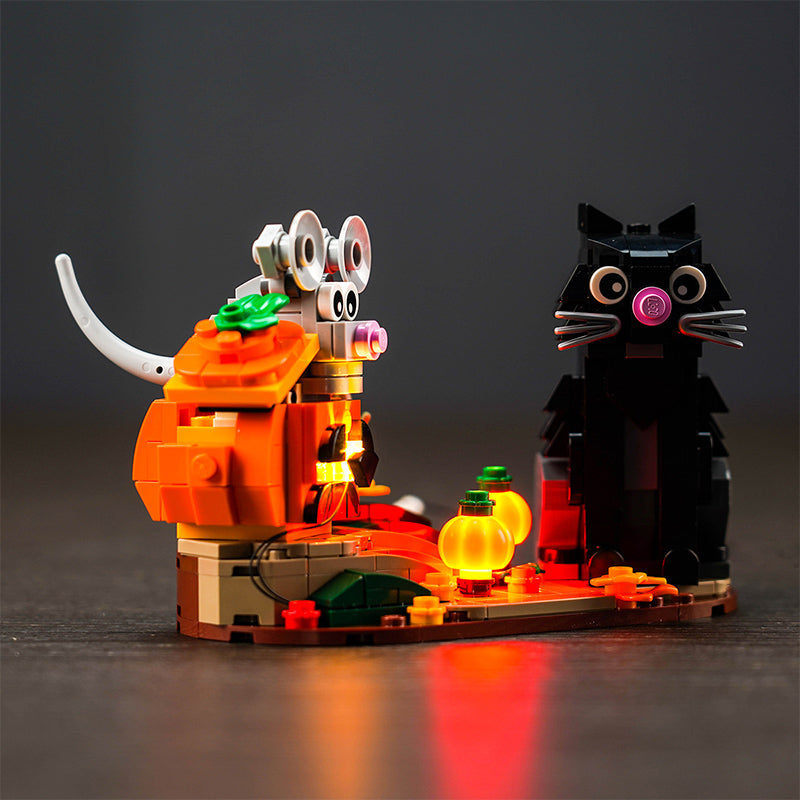 LED Light Kit for LEGO® Seasonal 40570 Halloween Cat & Mouse